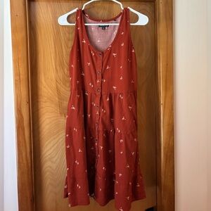Toad&Co Floral Button-Down Mini Dress